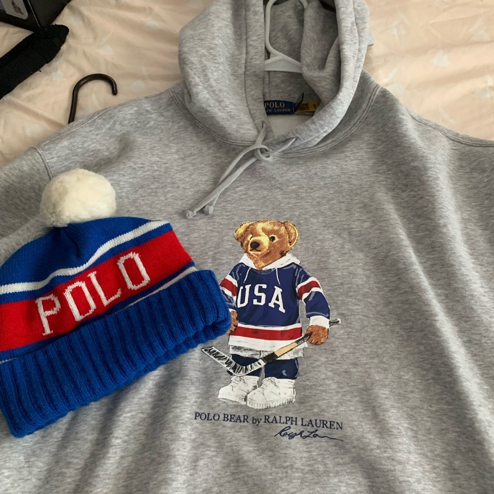 NWOT Polo Bear hoodie